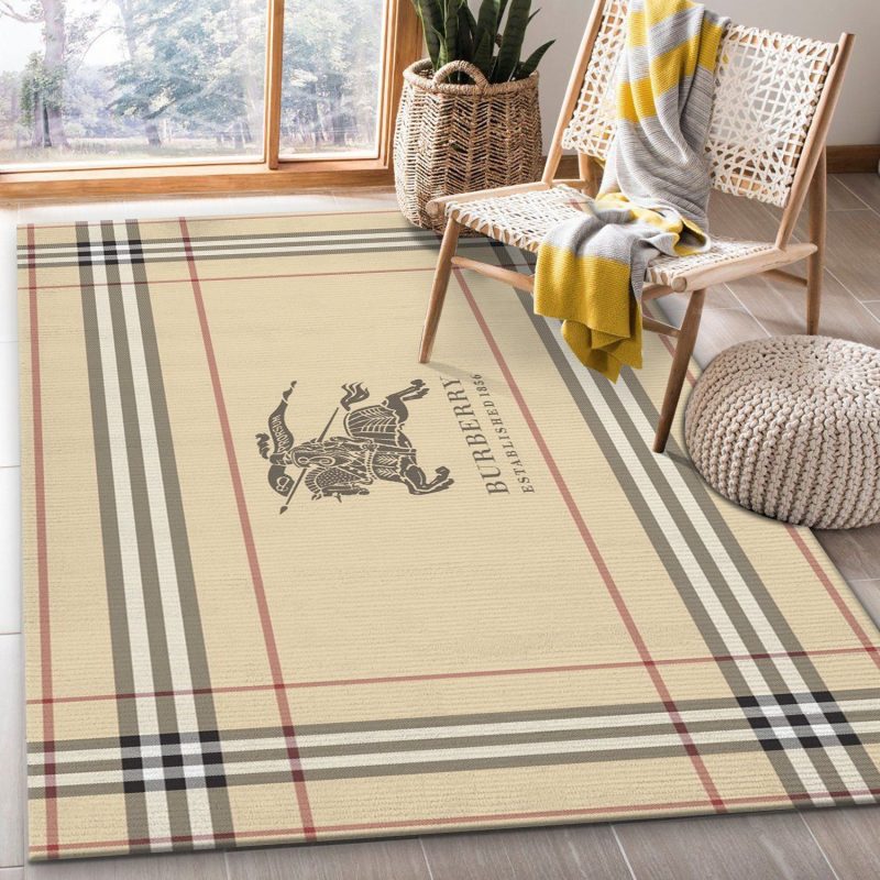 Burberry Ver2 Area Rug For Christmas Bedroom Rug Home US Decor