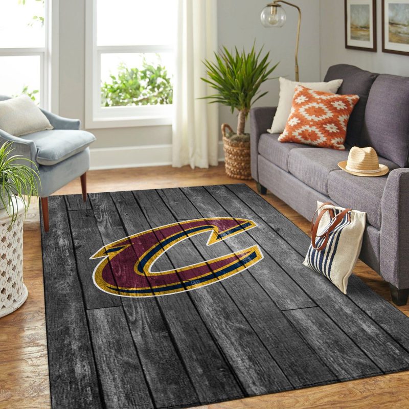 Cleveland Cavaliers Nba Team Logo Grey Wooden Style Nice ...