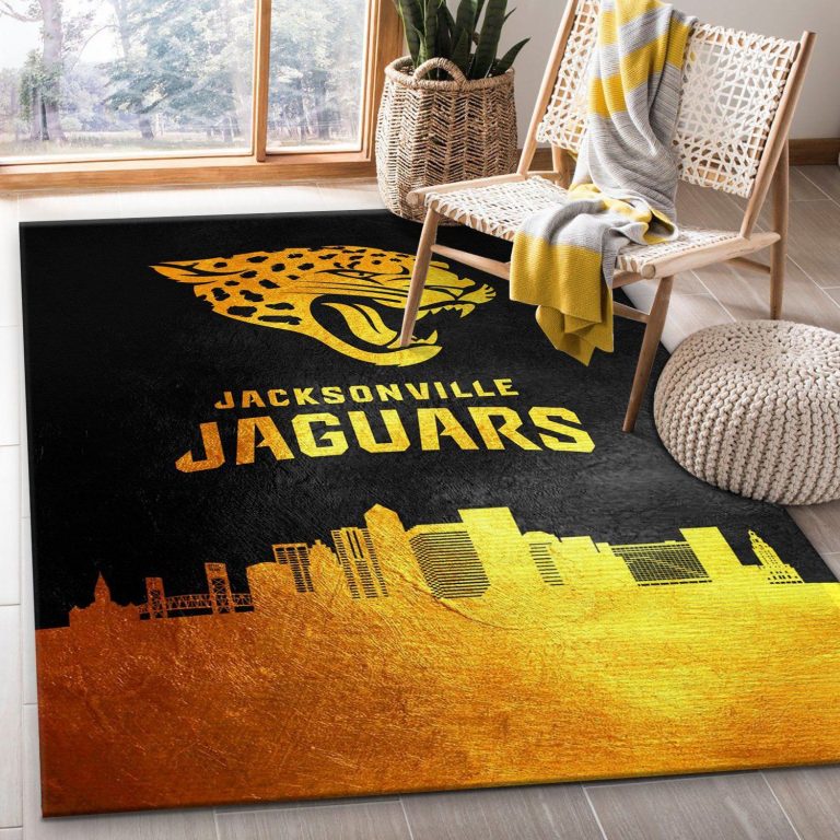 Jacksonville Jaguars NFL Area Rug, Living room and bedroom Rug, Floor ...