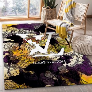 Louis vuitton x supreme area fn the lv retangle rug home decor door mat  area carpet luxury fashion brand in 2023
