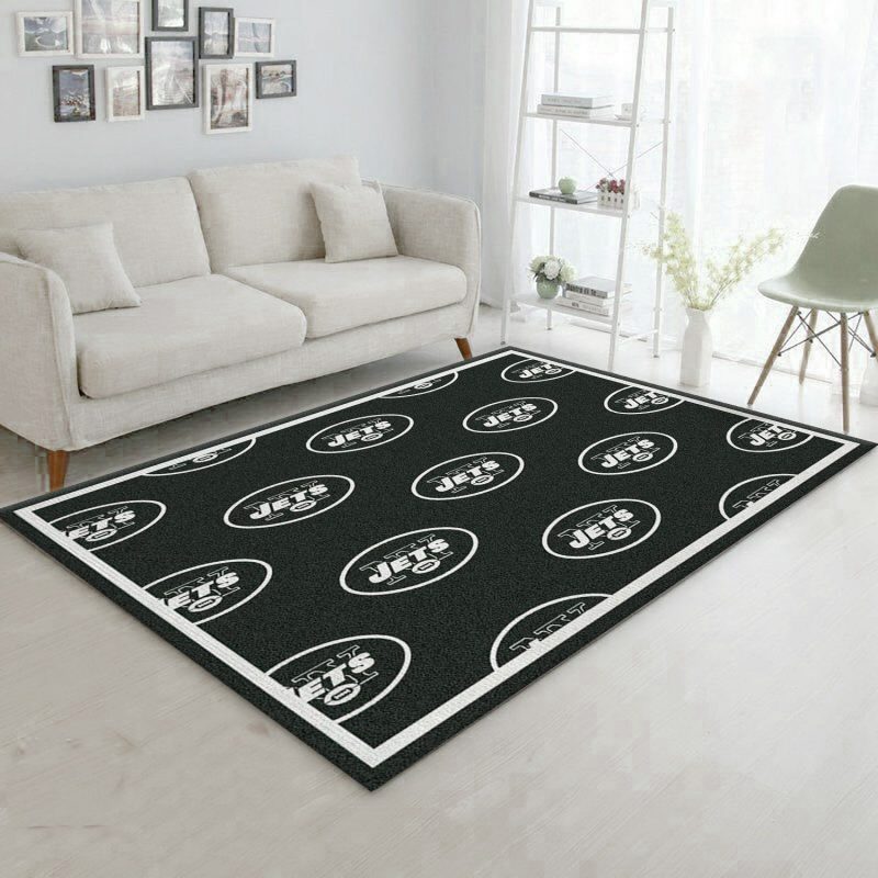 New York Jets Repeat Rug Nfl Team Area Rug, Kitchen Rug, Christmas Gift ...