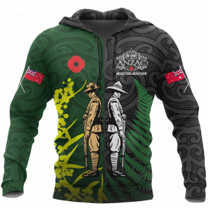 ANZAC Day The Ode Remembrance Lest We Forget Kiwi and Australia 3D Printed Hoodie/Zipper Hoodie