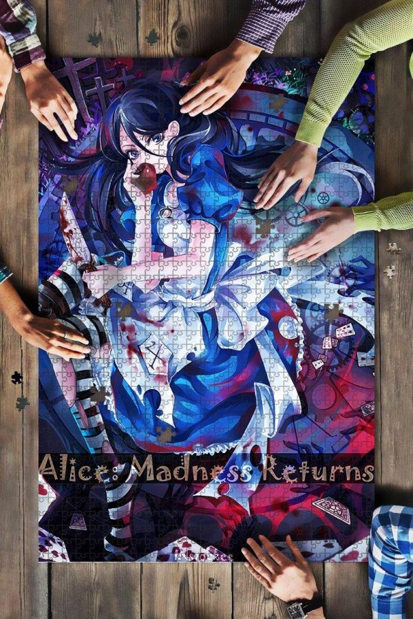 Alice Anime Girl Jigsaw Puzzle Set