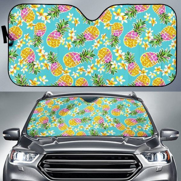 Aloha Summer Pineapple Car Auto Sun Shade