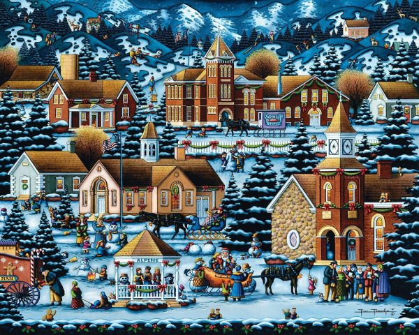 Alpine Christmas Jigsaw Puzzle Set