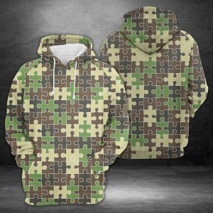 Amazing Camouflage Puzzle 3D Printed Hoodie/Zipper Hoodie