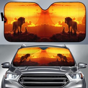 Amazing Mufasa And Simba Lion King Car Auto Sun Shade