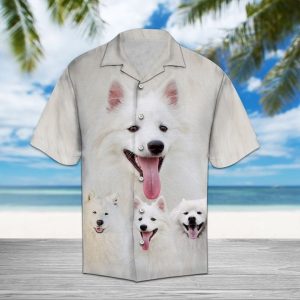American Eskimo Dog Great Hawaiian Shirt Summer Button Up