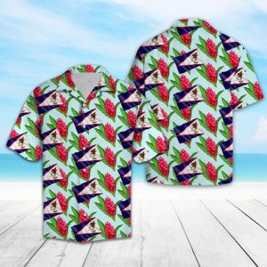 American Samoa Paogo Flower Hawaiian Shirt Summer Button Up
