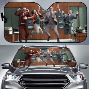 Anchorman News Team Assembles Car Auto Sun Shade