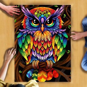 Animal Colorful Owl Jigsaw Puzzle Set