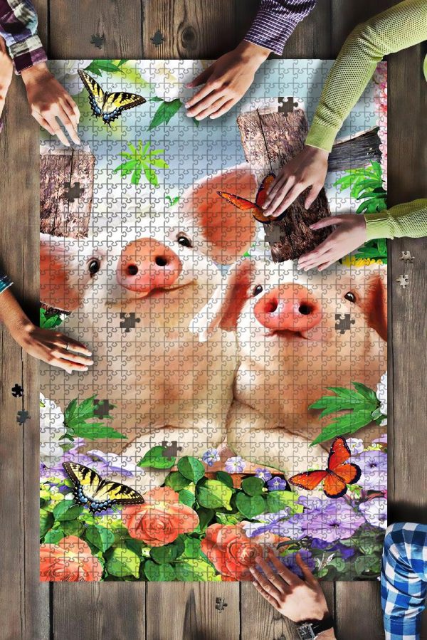 Animal Cute Pigs Jigsaw Puzzle Set