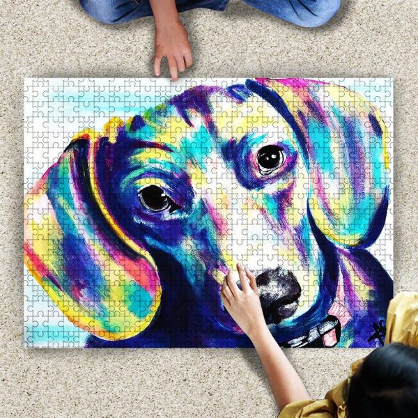 Animal Dog, Dachshund Jigsaw Puzzle Set