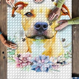 Animal Dogs, American Pit Bull Terrier Jigsaw Puzzle Set