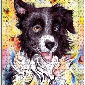 Animal Dogs, Border Collie Jigsaw Puzzle Set