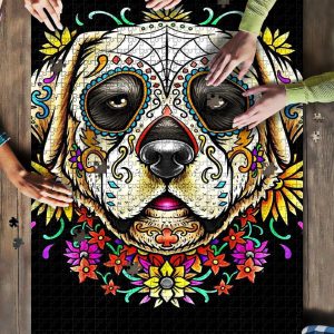 Animal Dogs Day Of The Dead Jigsaw Puzzle Set