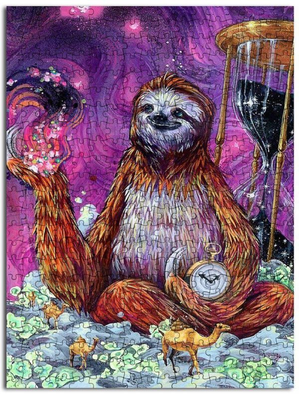 Animal Sloth, Art Jigsaw Puzzle Set