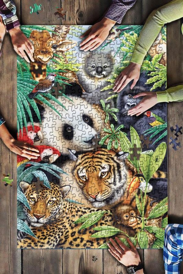 Animal Zoo Jigsaw Puzzle Set