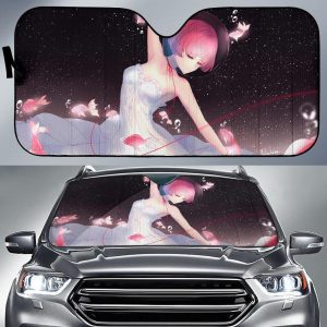 Anime Girl Ballet Dancer Fishes Car Auto Sun Shade