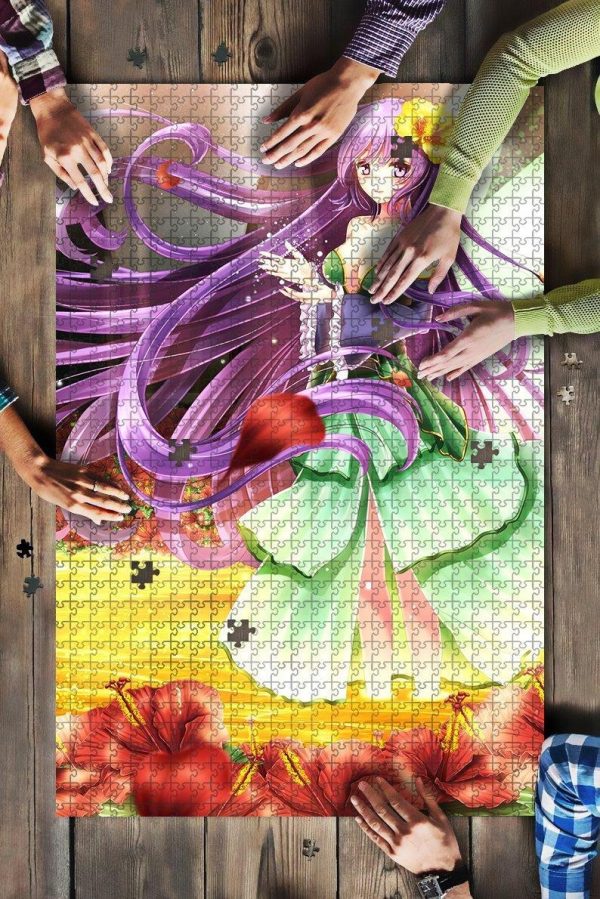 Anime Girl Forest Fairy Jigsaw Puzzle Set