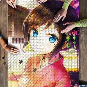 Anime Girl Kimono Girl Jigsaw Puzzle Set