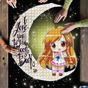 Anime Girl Moon Jigsaw Puzzle Set