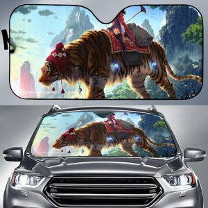 Anime Girl Original Tiger Anime Car Auto Sun Shade