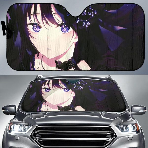 Anime Girl Purple Anime Car Auto Sun Shade