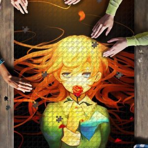 Anime Girl Rose Hd Jigsaw Puzzle Set