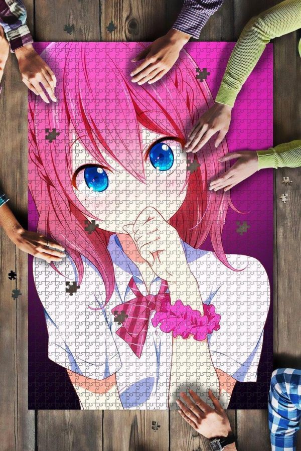 Anime Girl Yawning Jigsaw Puzzle Set