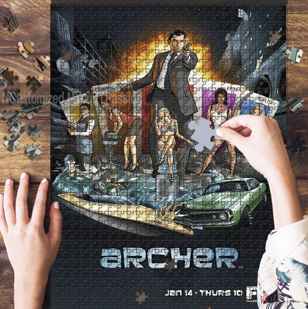 Archer Font And Archer Jigsaw Puzzle Set