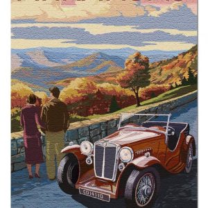 Arkansas Couple And Sunset Jigsaw Puzzle Set