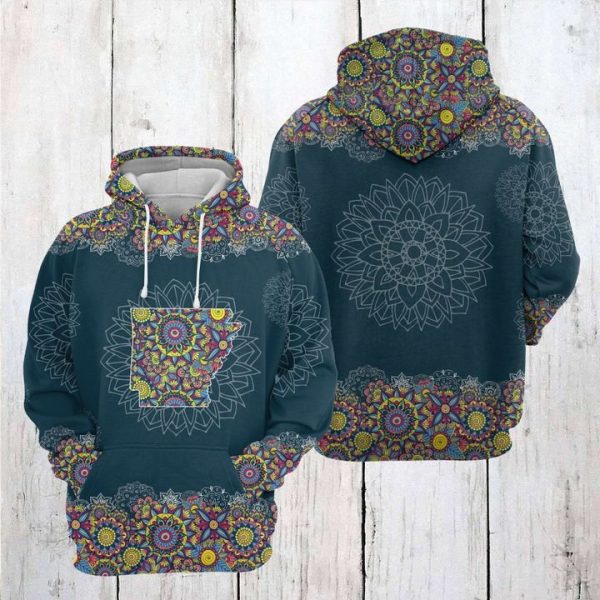 Arkansas Mandala 3D Printed Hoodie/Zipper Hoodie