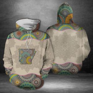 Arkansas Mandala 3D Printed Hoodie/Zipper Hoodie