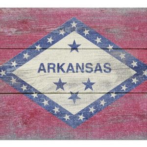 Arkansas Rustic State Flag Jigsaw Puzzle Set