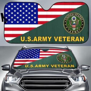 Army Veteran Car Auto Sun Shade