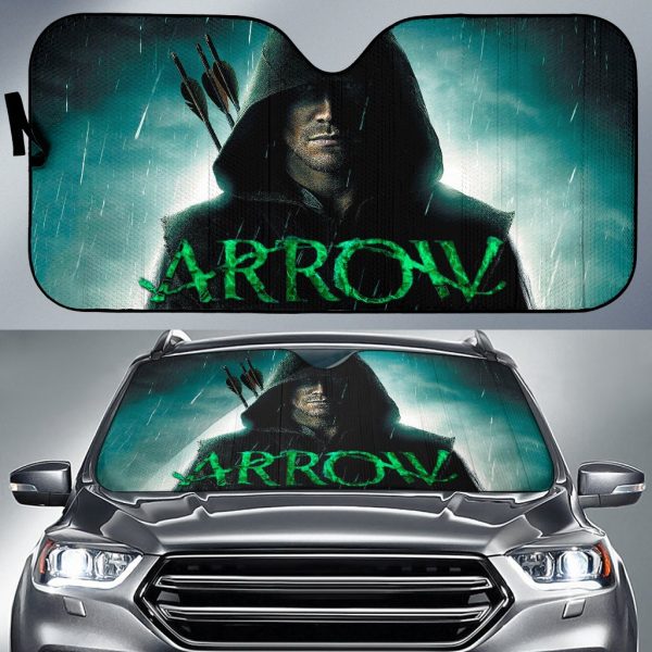 Art Green Arrow Car Auto Sun Shade