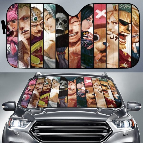 Art One Piece Teams Anime Car Auto Sun Shade