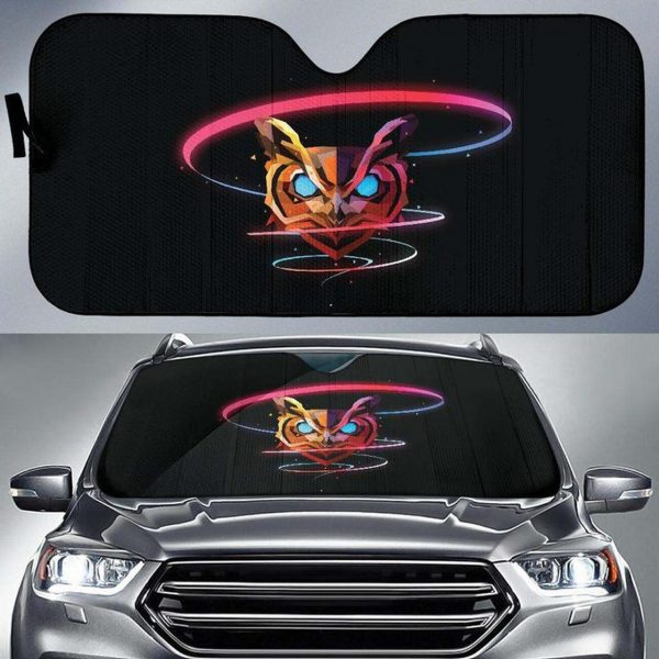 Art Owls Car Auto Sun Shade