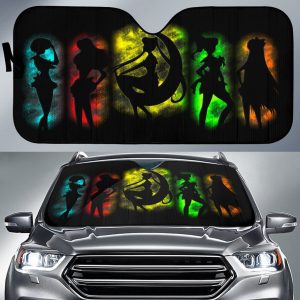 Art Sailor Moon Teams Manga Car Auto Sun Shade