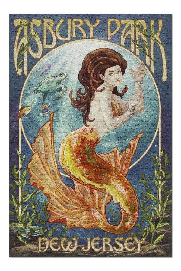 Asbury Park Mermaid Jigsaw Puzzle Set