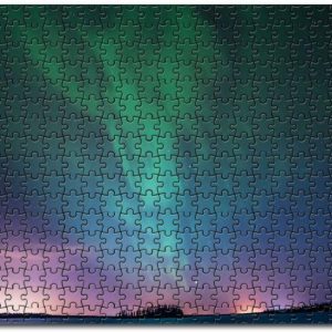 Astotin Lake Northern Lights Jigsaw Puzzle Set