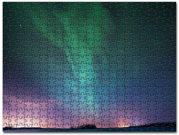 Astotin Lake Northern Lights Jigsaw Puzzle Set