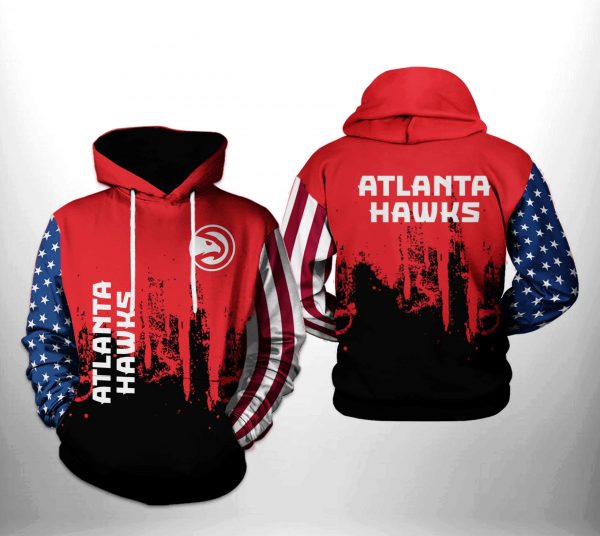 Atlanta Hawks NBA Team US 3D Printed Hoodie/Zipper Hoodie