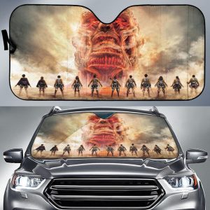 Attack On Titans Fights Car Auto Sun Shade