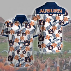 Auburn Tigers Hawaiian Shirt Summer Button Up