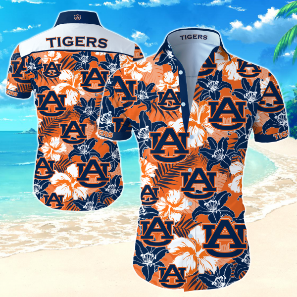 Auburn Tigers Hawaiian Shirt Summer Button Up