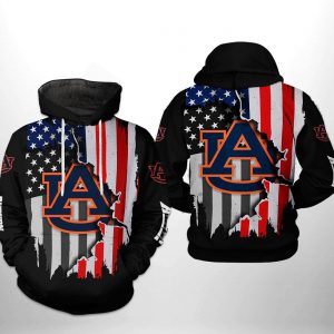 Auburn Tigers NCAA US Flag 3D Printed Hoodie/Zipper Hoodie