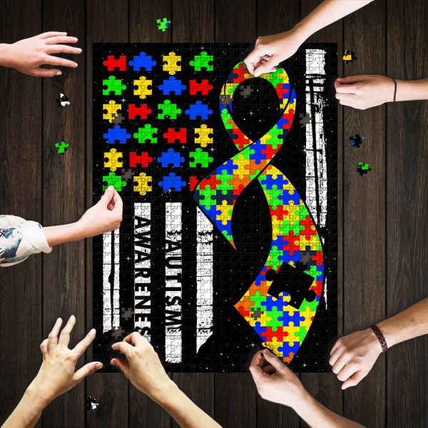 Autism Awareness Qnn18Pz Jigsaw Puzzle Set