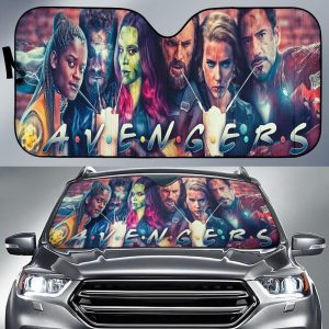 Avengers Friends Car Auto Sun Shade